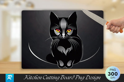 Black Cat Cutting Board Cutting Board Sublimation Regulrcrative 