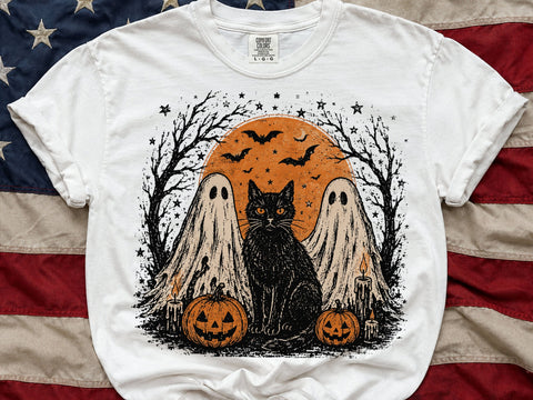Black Cat Ghost Hall SVG DesignDestine 
