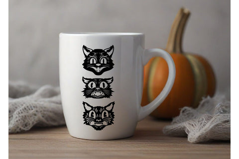 Black Cat Retro svg, hallowen cat cute SVG dadan_pm 