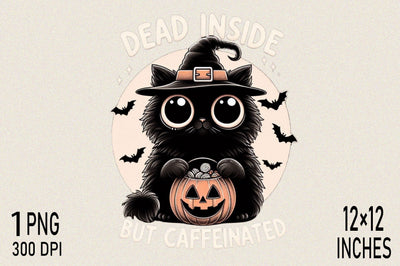 Black Cat Witch Holding Jack lantern Clipart Sublimation SVGArt 