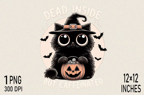 Black Cat Witch Holding Jack lantern Clipart Sublimation SVGArt 