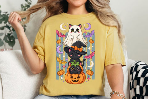 Black Cats Halloween Sublimation Png Sublimation Shahin alam 