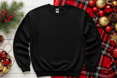 Black christmas sweatshirt mockup Mock Up Photo Designangry 