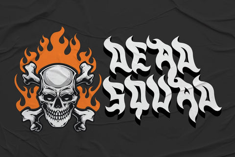 Black Curse - Fire Looks Font Font Mozzatype 