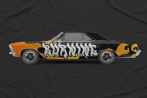 Black Curse - Fire Looks Font Font Mozzatype 