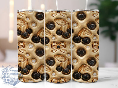 Black Diamond Luxe 20oz Tumbler, Black Diamond, Luxe Style, Elegant Design, Glam Aesthetic, Luxury Theme, Skinny Tumbler, Sublimation PNG Sublimation ToriDesigns 