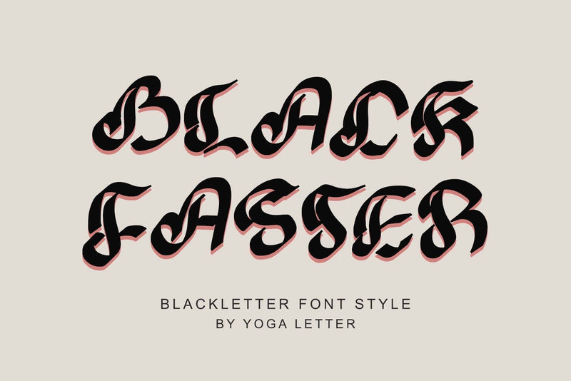 Black Faster Font Prasetya Letter 