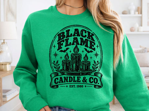 Black Flame Candle Halloween SVG PNG SVG DesignDestine 