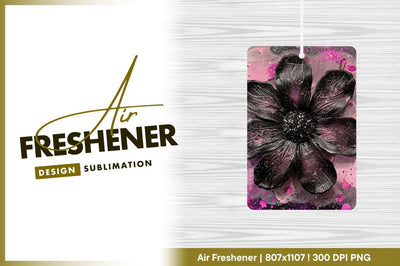Black flower artistic painted background image Sublimation Regulrcrative 