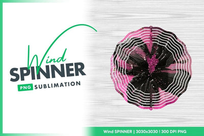 Black flower with pink accents artistic painting Sublimation Regulrcrative 
