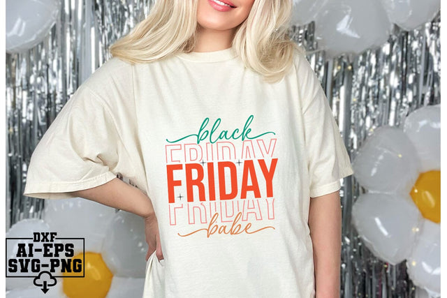 Black Friday Babe Svg Cut Files Creative Art SVG CraftlabSvg55 