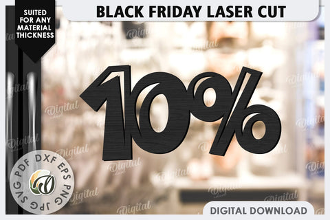 Black Friday Laser Cut Bundle. Black Friday Signs SVG Design SVG Evgenyia Guschina 
