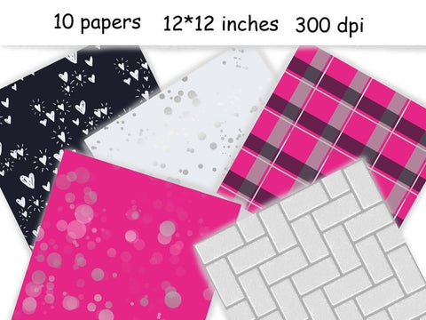 Black Friday PATTERN Shopping Planner Girl Stickers - JPEG Digital Pattern GlamArtZhanna 