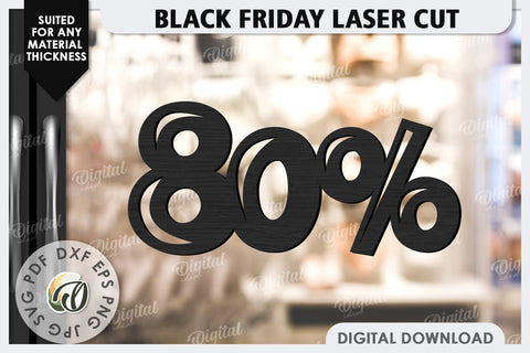 Black Friday Sale Laser Cut. Black Friday Wooden Sign SVG SVG Evgenyia Guschina 