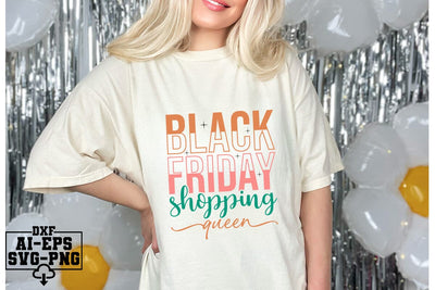 Black Friday Shopping Queen Svg Cut Files Creative Art SVG CraftlabSvg55 