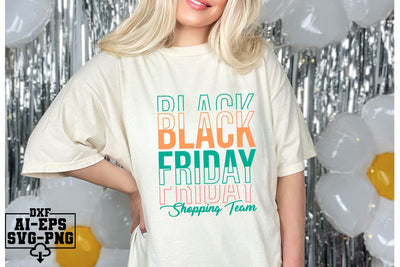 Black Friday Shopping Team Svg Cut Files Creative Art SVG CraftlabSvg55 