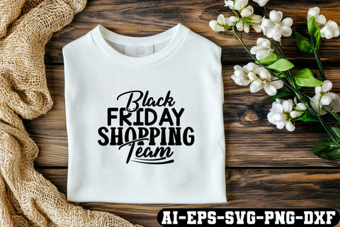 Black Friday Shopping Team Svg Cut Files Creative Art SVG CraftlabSvg55 
