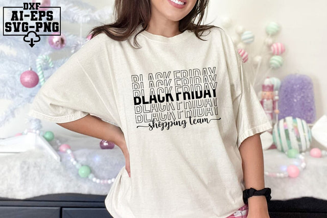Black Friday Shopping Team Svg Cut Files Creative Art SVG CraftlabSvg55 