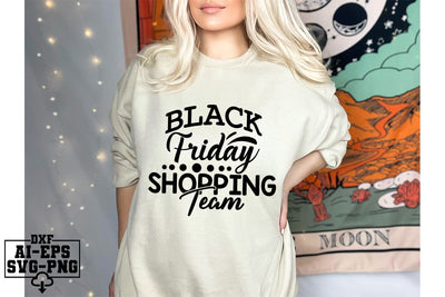 Black Friday Shopping Team Svg Cut Files Creative Art SVG CraftlabSvg55 