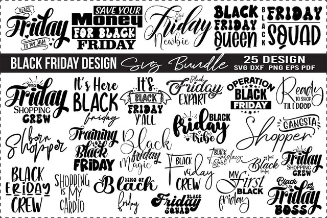 Black Friday SVG Bundle, Holiday SVG Bundle Digital Pattern orpitasn 