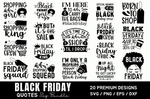 Black Friday SVG Bundle SVG Regulrcrative 