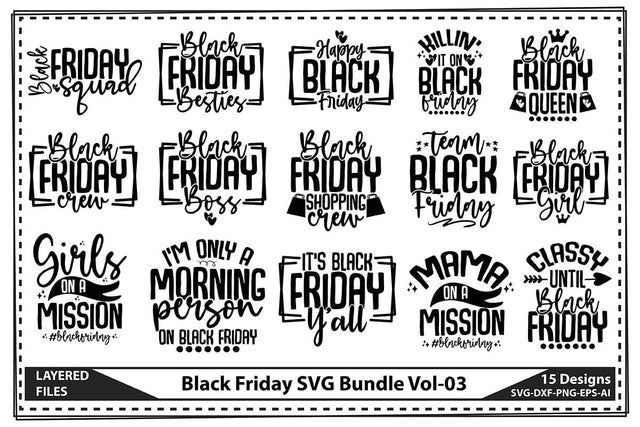 Black Friday SVG Bundle Vol-03 SVG shah alam 