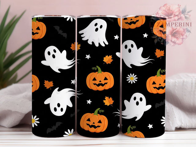 Black Ghost Pumpkin Gothic Halloween Tumbler, Spooky Fall Pumpkins Wrap, Gothic Halloween Drinkware, Haunted Autumn Ghost Cup, Dark Aesthetic Halloween Tumbler, Creepy Pumpkin Sublimation, Moody Fall Ghost Wr Sublimation Li Zamperini 