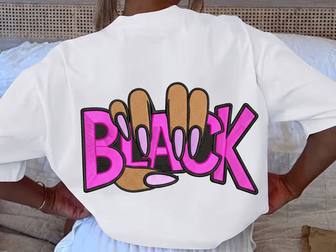 Black Girl Embroidery Design, Melanin Embroidery File , Black Woman Nail Art Embroidery , 4 Size Embroidery/Applique DESIGNS DesignDestine 