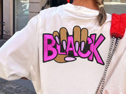 Black Girl Embroidery Design, Melanin Embroidery File , Black Woman Nail Art Embroidery , 4 Size Embroidery/Applique DESIGNS DesignDestine 