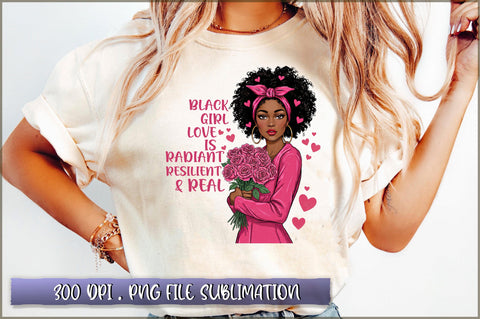Black Girl Love PNG Sublimation Shetara Begum 