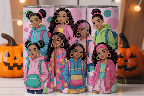 Black Girl Magic 20oz Tumbler Design Sublimation PixelChick 