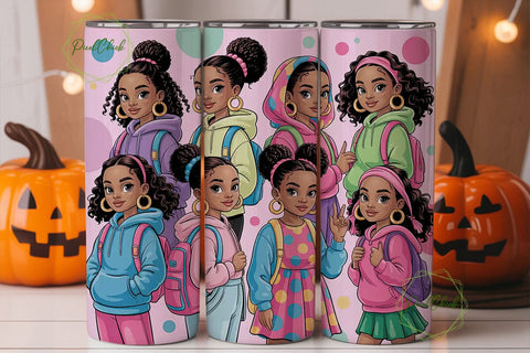 Black Girl Magic 20oz Tumbler Design Sublimation PixelChick 