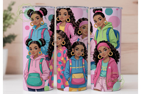 Black Girl Magic 20oz Tumbler Design Sublimation PixelChick 