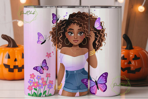 Black Girl Magic 20oz Tumbler Design Sublimation PixelChick 