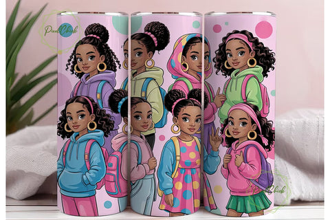 Black Girl Magic 20oz Tumbler Design Sublimation PixelChick 
