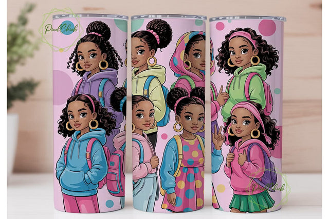Black Girl Magic 20oz Tumbler Design Sublimation PixelChick 