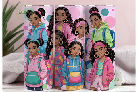 Black Girl Magic 20oz Tumbler Design Sublimation PixelChick 