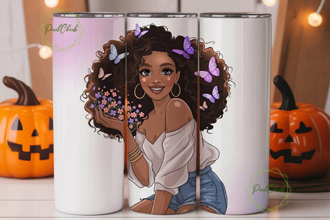 Black Girl Magic 20oz Tumbler Design Sublimation PixelChick 