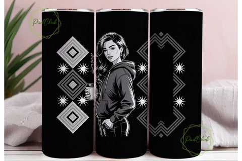 Black Girl Magic 20oz Tumbler Wrap Sublimation PixelChick 