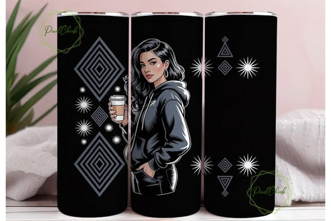 Black Girl Magic 20oz Tumbler Wrap Sublimation PixelChick 