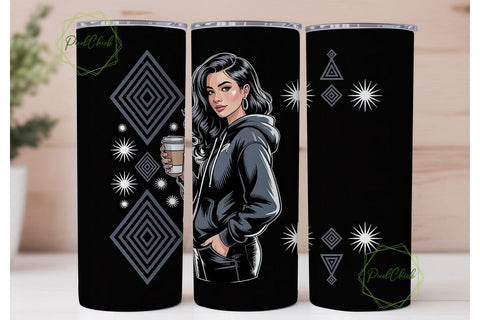 Black Girl Magic 20oz Tumbler Wrap Sublimation PixelChick 