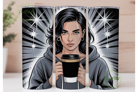 Black Girl Magic 20oz Tumbler Wrap Sublimation PixelChick 