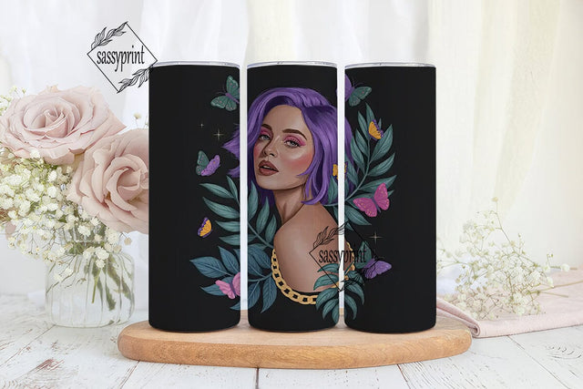 Black Girl Magic 20oz Tumbler Wrap Sublimation sassyprint 