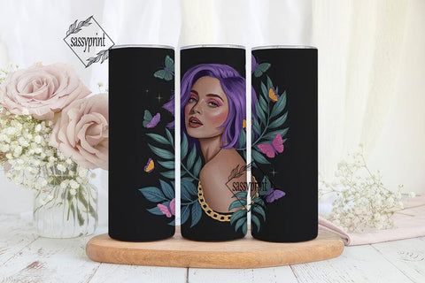 Black Girl Magic 20oz Tumbler Wrap Sublimation sassyprint 