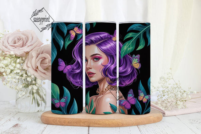 Black Girl Magic 20oz Tumbler Wrap Sublimation sassyprint 