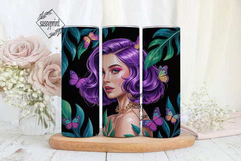 Black Girl Magic 20oz Tumbler Wrap Sublimation sassyprint 