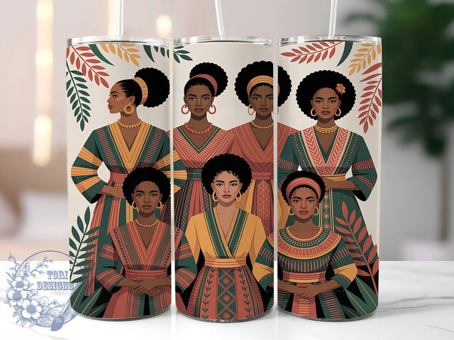 Black Girl Magic Beauty Tumbler, Black Girl Magic Wrap, 20oz Tumbler Sublimation, Melanin Beauty Design, Empowered Youth Sublimation, Ethnic Princess Tumbler, Radiant Afro Girl Wrap Sublimation ToriDesigns 