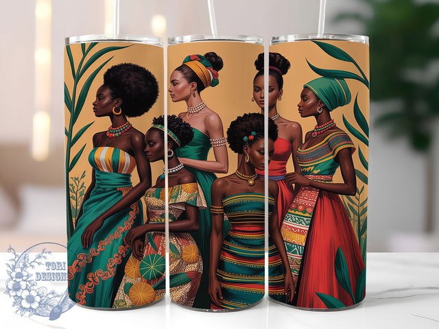 Black Girl Magic Beauty Tumbler, Black Girl Magic Wrap, 20oz Tumbler Sublimation, Melanin Beauty Design, Empowered Youth Sublimation, Ethnic Princess Tumbler, Radiant Afro Girl Wrap Sublimation ToriDesigns 