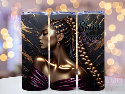 Black Girl Magic Inspirational Tumbler, Motivational Woman Tumbler, Empowerment Affirmation Cup, 20oz Inspirational Tumbler, Melanin Queen Sublimation, Boss Lady Motivational Gift, Positive Vibes Sublimation SvggirlplusArt 