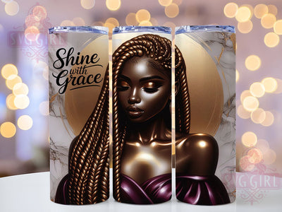 Black Girl Magic Inspirational Tumbler, Motivational Woman Tumbler, Empowerment Affirmation Cup, 20oz Inspirational Tumbler, Melanin Queen Sublimation, Boss Lady Motivational Gift, Positive Vibes Sublimation SvggirlplusArt 